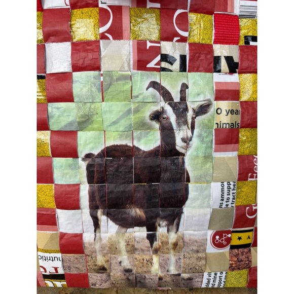 Martha's Bags Multicolor Basket Weave HandWoven Colorful Beach Tote Shopping Bag - Picture 3 of 15